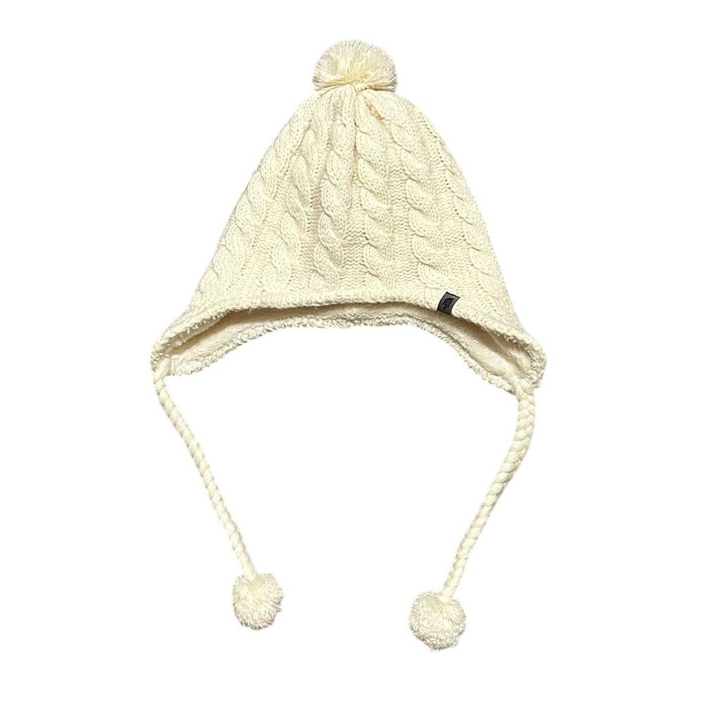 The North Face Women's Cable Knit Fleece Lined Trapper Beanie OS